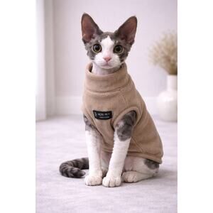 🐶 Cozy Fleece Pet Sweater | Small Pet 4–8 lbs Warm Vest